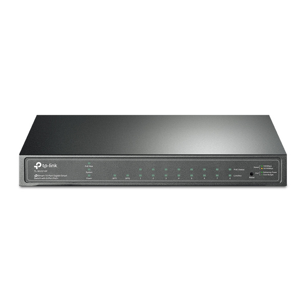 Zdjęcie produktu: TP-Link TL-SG2210P Switch Smart 8x10/100/1000 (8xPoE+), 2x1Gb SFP