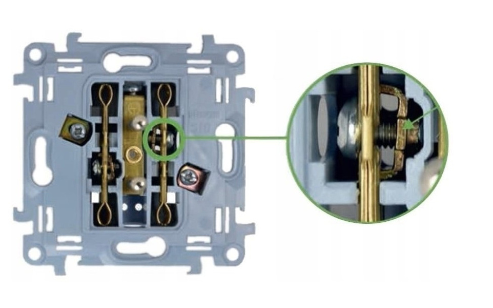 Zdjęcie produktu: Simon 10 Łącznik schodowy podwójny, 10AX, biały