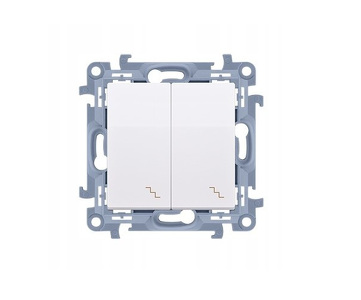 Miniatura produktu: Simon 10 Łącznik schodowy podwójny, 10AX, biały