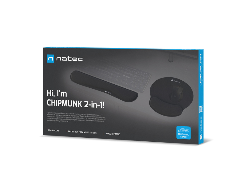 Zdjęcie produktu: Zestaw podkładek 2 w 1 Natec Chipmunk Zdjęcie produktu: Zestaw podkładek 2 w 1 Natec Chipmunk