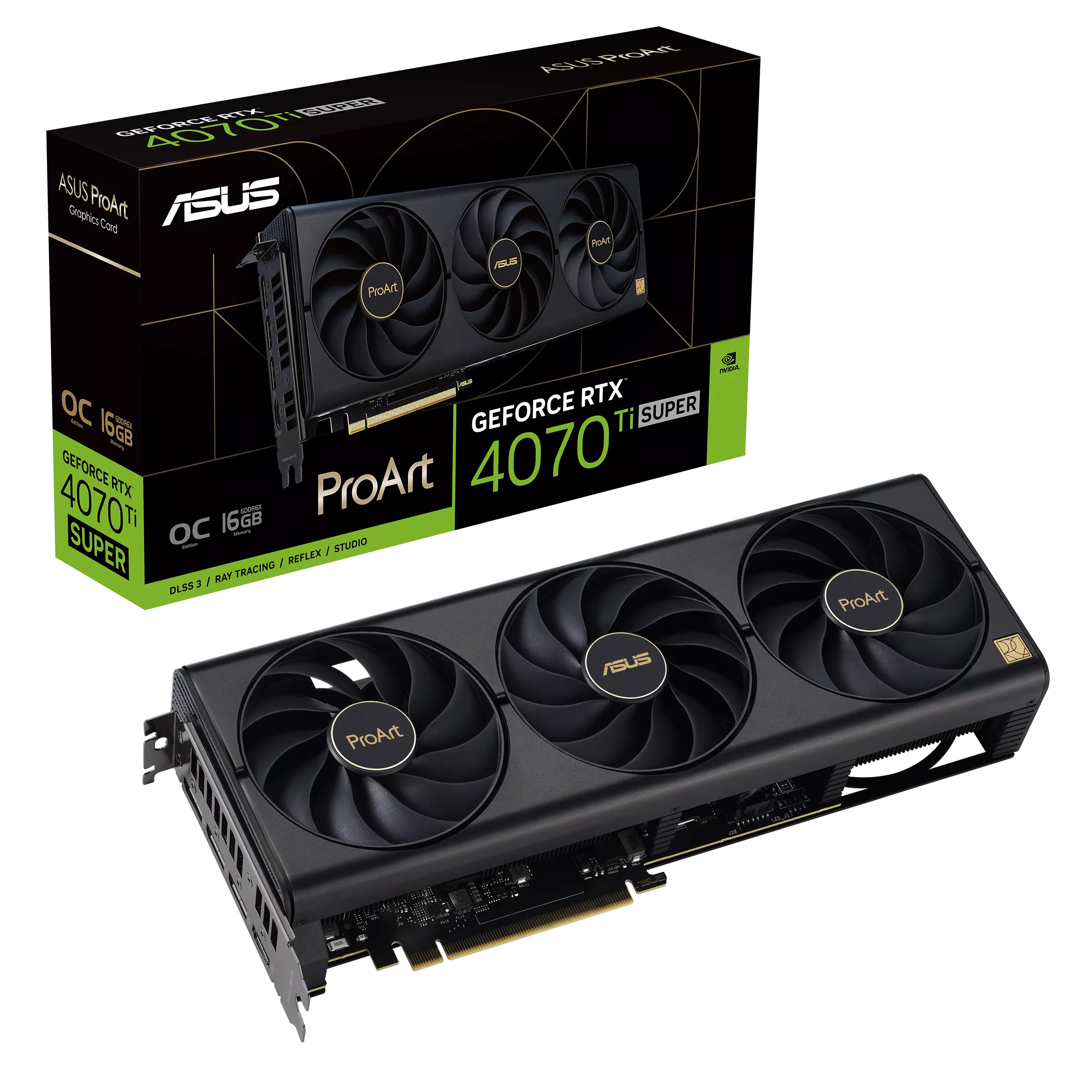 Asus GeForce RTX 4070 Ti SUPER PROART OC 16GB GDDR6X DLSS 3