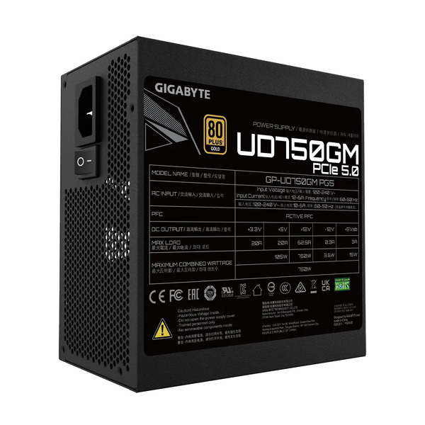 Zdjęcie produktu: Gigabyte GP-UD750GM PG5 750W 80 PLUS Gold