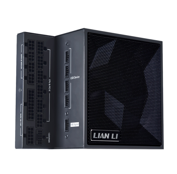 Zdjęcie produktu: Lian Li Edge EG1300 Black Platinum 1300W PCIe 5.1 ATX 3.1 Zdjęcie produktu: Lian Li Edge EG1300 Black Platinum 1300W PCIe 5.1 ATX 3.1