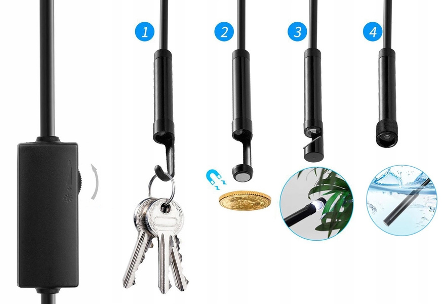 Zdjęcie produktu: NeoTEC Kamera inspekcyjna Ender 11 HD USB-C / Micro USB sztywny przewód 5 metrów