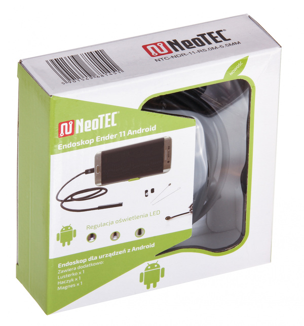 Zdjęcie produktu: NeoTEC Kamera inspekcyjna Ender 11 HD USB-C / Micro USB sztywny przewód 5 metrów