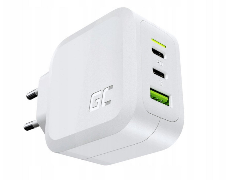 Zdjęcie produktu: Ładowarka Green Cell PowerGaN 65W, QC PD 2x USB-C, 1x USB-A