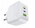 Miniatura zdjęcia: Ładowarka Green Cell PowerGaN 65W, QC PD 2x USB-C, 1x USB-A