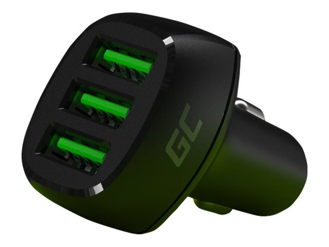 Greencell Ładowarka samochodowa, PowerRide 54W, 12V/24V zasilacz 3x USB Greencell Ładowarka samochodowa, PowerRide 54W, 12V/24V zasilacz 3x USB