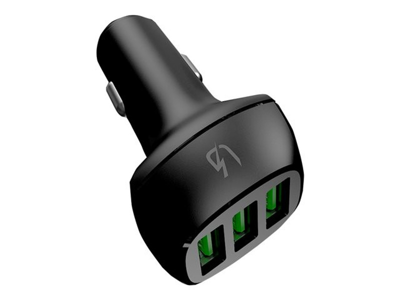 Zdjęcie produktu: Greencell Ładowarka samochodowa, PowerRide 54W, 12V/24V zasilacz 3x USB Zdjęcie produktu: Greencell Ładowarka samochodowa, PowerRide 54W, 12V/24V zasilacz 3x USB