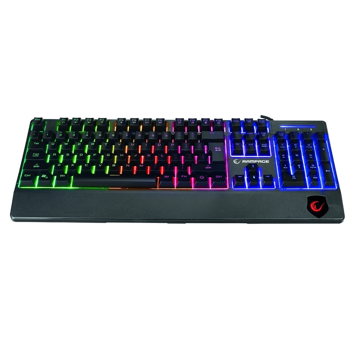Klawiatura Rampage mechaniczno-membranowa RGB USB podświetlana
