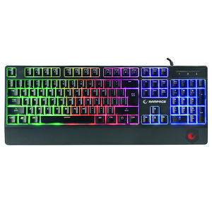 Miniatura produktu: Klawiatura Rampage mechaniczno-membranowa RGB USB podświetlana