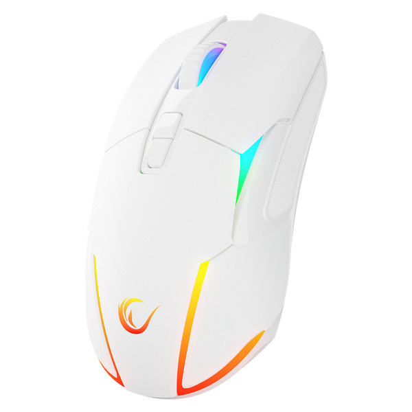 Zdjęcie produktu: Mysz bezprzewodowa Rampage NOVA M4 gamingowa RGB USB Sensor optyczny biała Zdjęcie produktu: Mysz bezprzewodowa Rampage NOVA M4 gamingowa RGB USB Sensor optyczny biała