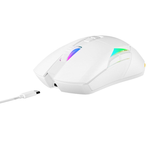 Zdjęcie produktu: Mysz bezprzewodowa Rampage NOVA M4 gamingowa RGB USB Sensor optyczny biała Zdjęcie produktu: Mysz bezprzewodowa Rampage NOVA M4 gamingowa RGB USB Sensor optyczny biała