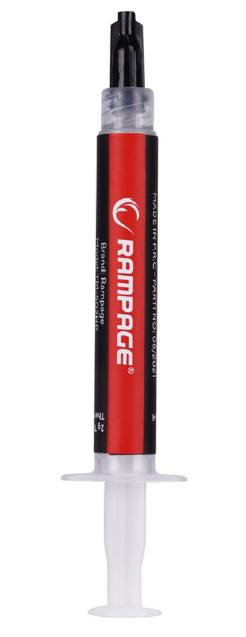 Pasta termoprzewodząca Rampage TM-502HP 2G na procesor szpatułka 13.4w/m.K + IPA Pasta termoprzewodząca Rampage TM-502HP 2G na procesor szpatułka 13.4w/m.K + IPA