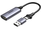 Karta przechwytywania obrazu / Grabber HDMI Ugreen CM489, 4K 60Hz, USB + USB-C