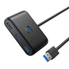 Miniatura zdjęcia: Hub Ugreen CR113 USB do 4x USB 3.0 5Gbps, 1m (czarny)