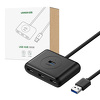 Miniatura zdjęcia: Hub Ugreen CR113 USB do 4x USB 3.0 5Gbps, 1m (czarny)