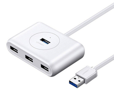 Miniatura produktu: Hub Ugreen CR113 USB do 4x USB 3.0 5Gbps, 1m (biały)