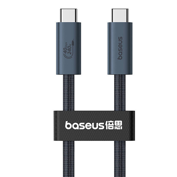 Zdjęcie produktu: Kabel przewód Baseus CB000068 USB-C 4.0 - USB-C 240W PD 8K 60Hz 1m - czarny Zdjęcie produktu: Kabel przewód Baseus CB000068 USB-C 4.0 - USB-C 240W PD 8K 60Hz 1m - czarny