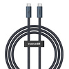 Kabel przewód Baseus CB000068 USB4 - USB-C 240W PD 8K 60Hz 1m - czarny