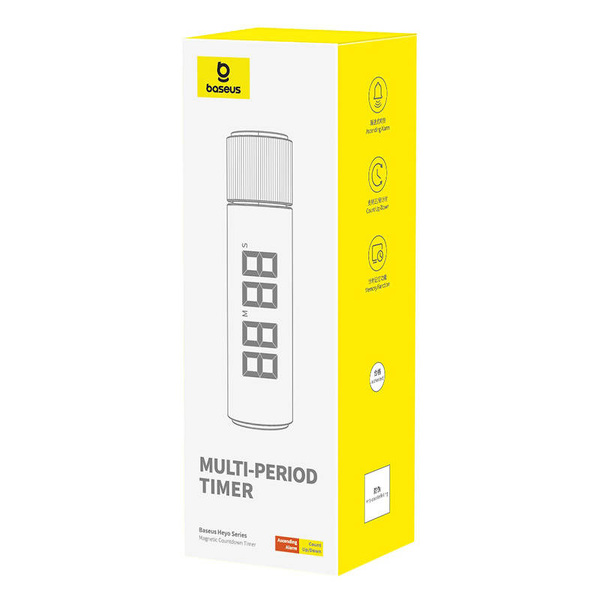 Zdjęcie produktu: Minutnik cyfrowy Baseus Heyo Series magnetyczny z funkcją stopera - czarny