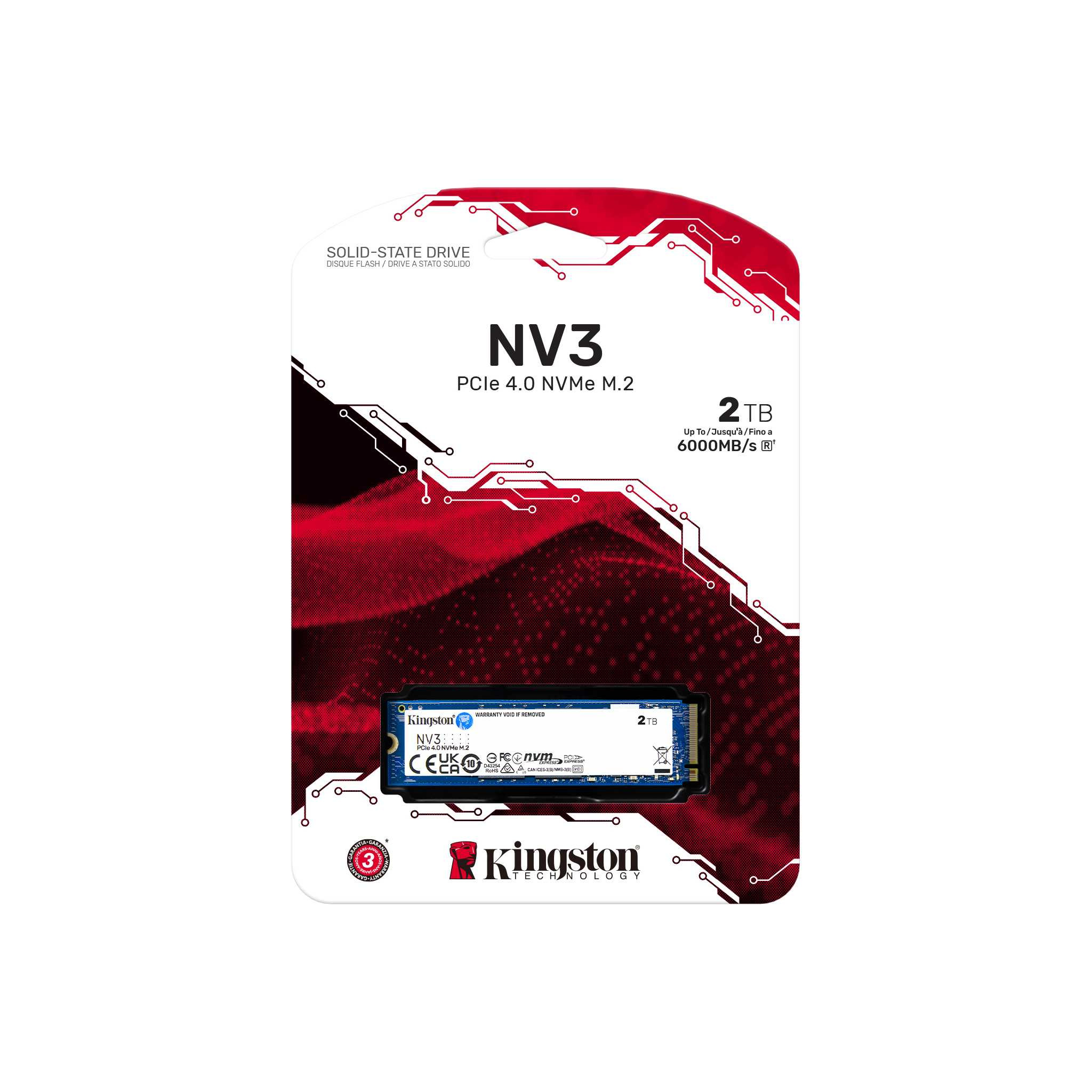 Dysk Kingston SSD NV3 2TB M.2 PCIe NVMe Gen4 SNV3S/2000G