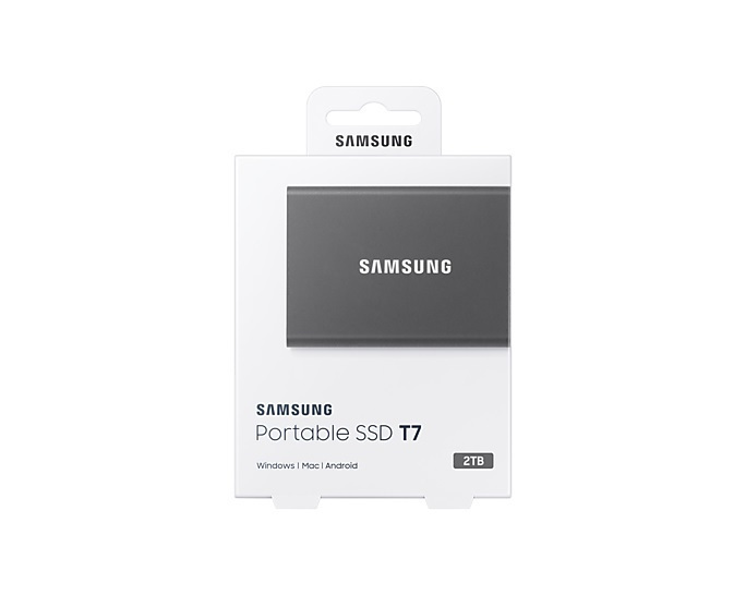 Dysk przenośny Samsung Portable SSD T7 2TB szary