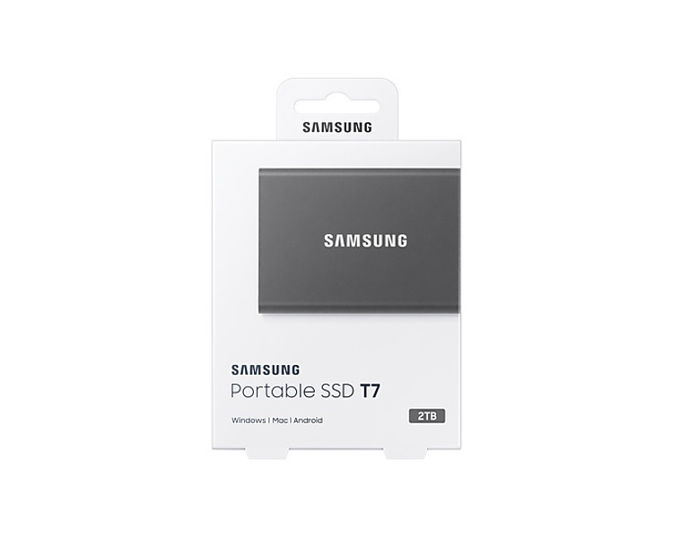 Zdjęcie produktu: Dysk przenośny Samsung Portable SSD T7 2TB szary
