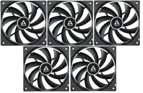 Miniatura produktu: Zestaw wentylatorów Arctic F12 Black 120mm 5 szt. (ACFAN00248A) Miniatura produktu: Zestaw wentylatorów Arctic F12 Black 120mm 5 szt. (ACFAN00248A)