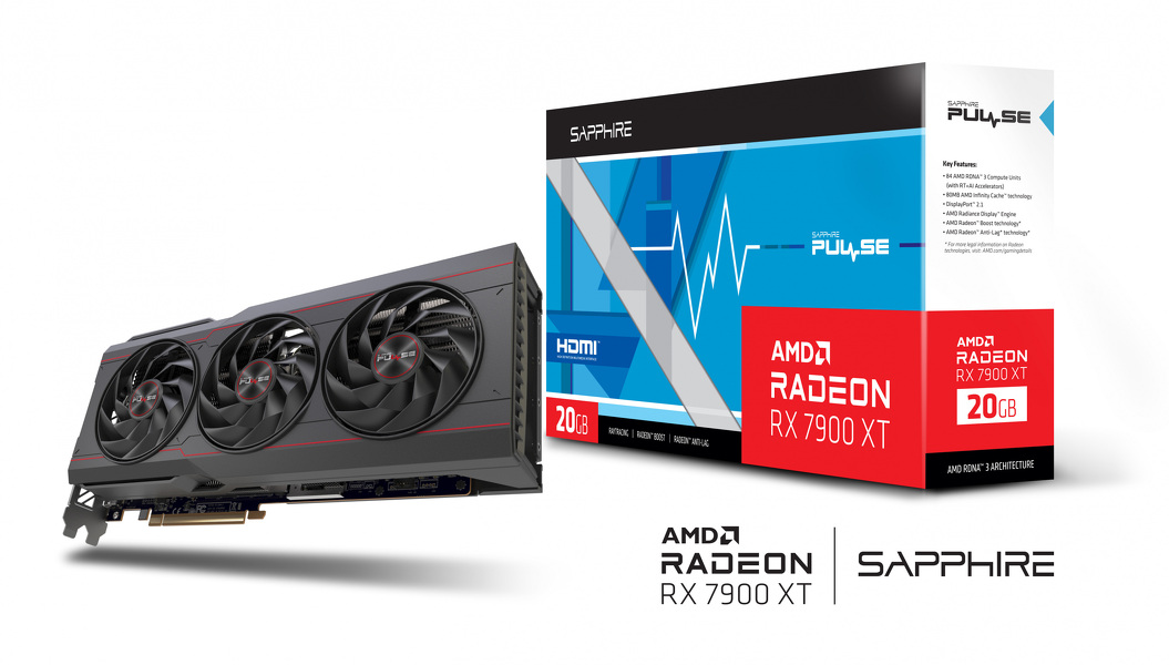 Zdjęcie produktu: Sapphire Radeon RX 7900 XT PULSE 20GB PCI-E GDDR6 (11323-02-20G) Zdjęcie produktu: Sapphire Radeon RX 7900 XT PULSE 20GB PCI-E GDDR6 (11323-02-20G)