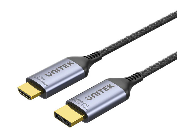 Przewód DisplayPort 1.4 do HDMI 2.1 Unitek 8K, 1,8m (V1610A01)