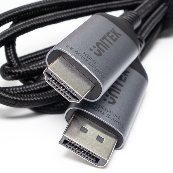 Zdjęcie produktu: Przewód DisplayPort 1.4 do HDMI 2.1 Unitek 8K, 1,8m (V1610A01)