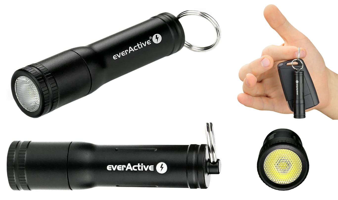 Bateryjna latarka brelok LED everActive FL-50 Sparky Bateryjna latarka brelok LED everActive FL-50 Sparky