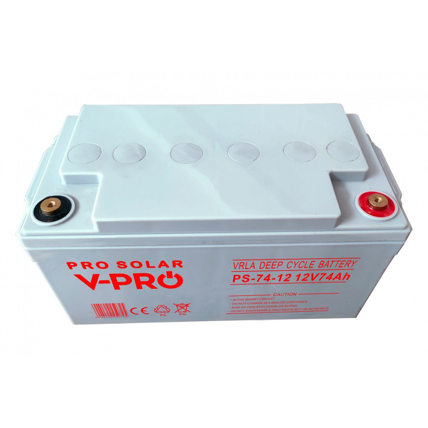 Zdjęcie produktu: Volt Akumulator Deep Cycle VPRO Solar  12V 74Ah (6AKXDEEP07)