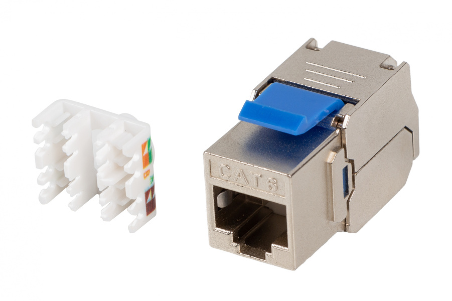 Zdjęcie produktu: Lanberg Moduł Keystone Gniazdo Beznarzędziowy RJ45 KAT.6 FTP