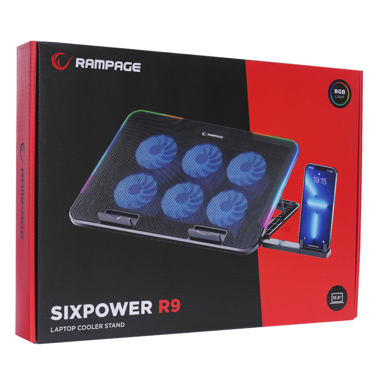 Podstawka chłodząca pod laptopa Rampage Sixpower R9 15,6