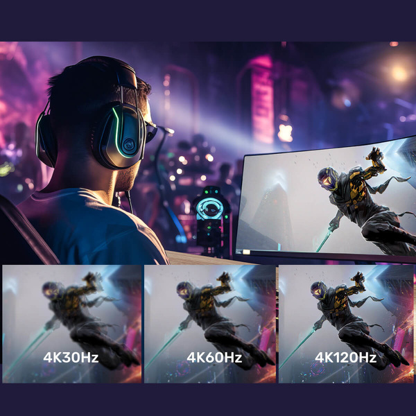 Zdjęcie produktu: Adapter z DisplayPort 1.4 na HDMI 2.1, 8K60Hz Unitek