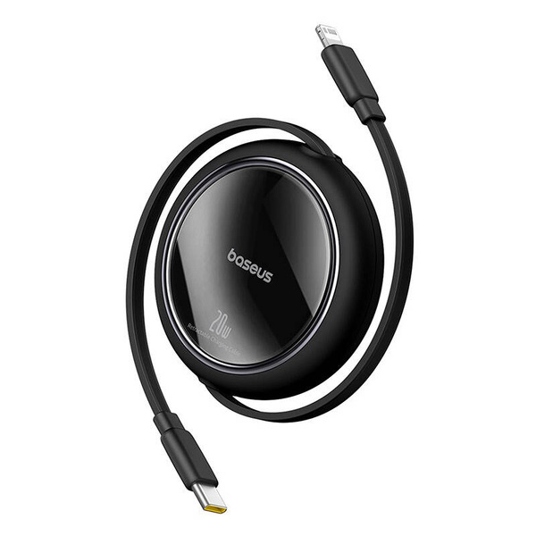 Zdjęcie produktu: Kabel przewód Baseus Free2Pull zwijany USB-C do Lightning 20W 1m - czarny
