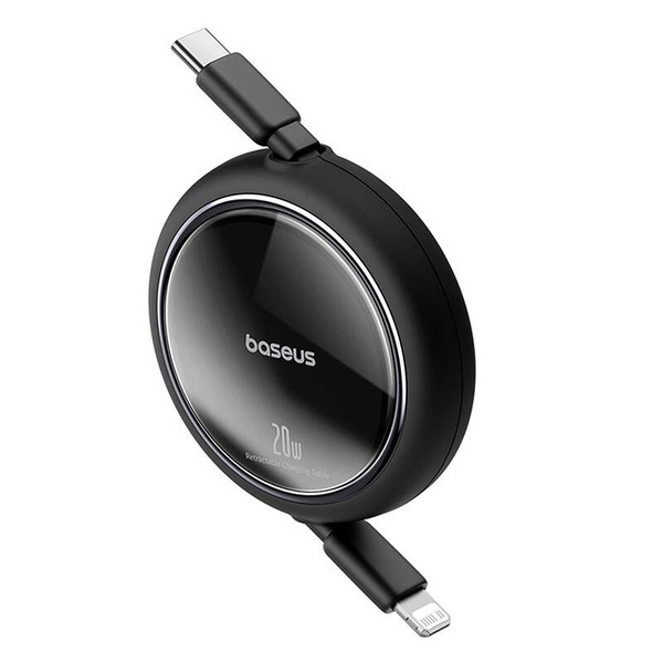 Zdjęcie produktu: Kabel przewód Baseus Free2Pull zwijany USB-C do Lightning 20W 1m - czarny