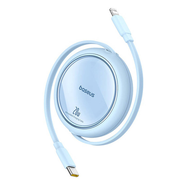 Zdjęcie produktu: Kabel przewód Baseus Free2Pull zwijany USB-C do Lightning 20W 1m - niebieski