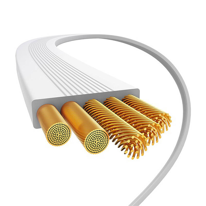 Kabel przewód Baseus Free2Pull zwijany USB-C do Lightning 20W 1m - biały