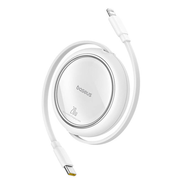 Zdjęcie produktu: Kabel przewód Baseus Free2Pull zwijany USB-C do Lightning 20W 1m - biały