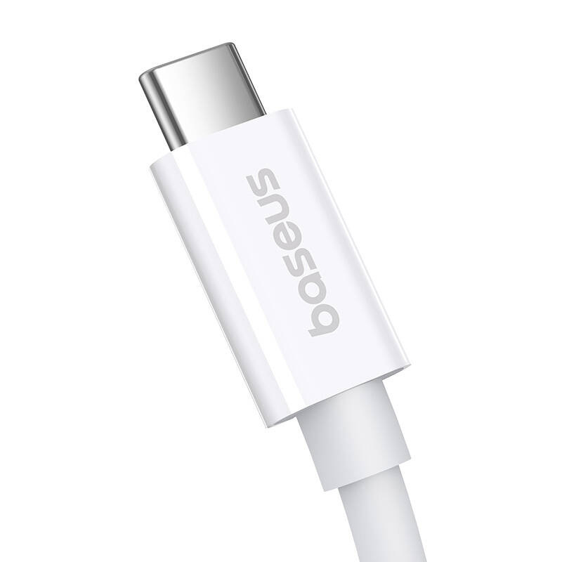 Kabel przewód Baseus CB000066 USB4 - USB-C 240W PD 8K 60Hz 1m - biały