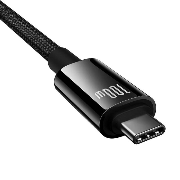 Zdjęcie produktu: Kabel przewód USB Typ-C 3.2 do Typ-C 3.2 150cm Baseus Tungsten Gold, 100W 4K 60Hz - czarny (P10319800111-00) Zdjęcie produktu: Kabel przewód USB Typ-C 3.2 do Typ-C 3.2 150cm Baseus Tungsten Gold, 100W 4K 60Hz - czarny (P10319800111-00)