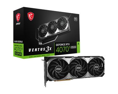 Miniatura produktu: MSI GeForce RTX 4070 Ti SUPER VENTUS 3X OC 16GB GDDR6X DLSS 3