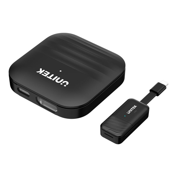 Zdjęcie produktu: Bezprzewodowy nadajnik HDMI  Unitek zasięg do 50m, czarny (V1184A01)