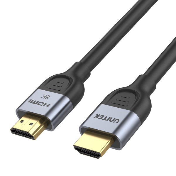 Zdjęcie produktu: Kabel HDMI 2.1 Unitek 8K@60Hz, 4K@120Hz, 2m (C11086GY01-2M) Zdjęcie produktu: Kabel HDMI 2.1 Unitek 8K@60Hz, 4K@120Hz, 2m (C11086GY01-2M)