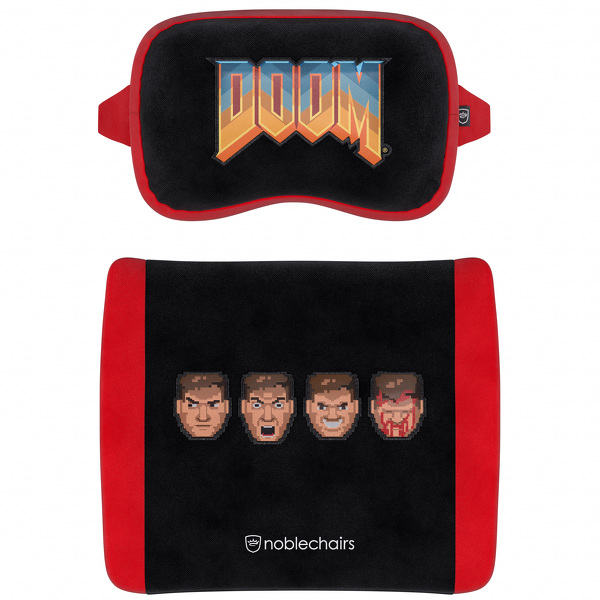 Zdjęcie produktu: noblechairs DOOM Retro Edition zestaw poduszek z pamięcią kształtu do foteli