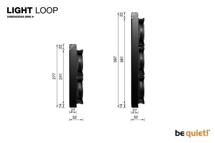 Zdjęcie produktu: Chłodzenie wodne be quiet! Light Loop 360mm Black (BW022) Zdjęcie produktu: Chłodzenie wodne be quiet! Light Loop 360mm Black (BW022)
