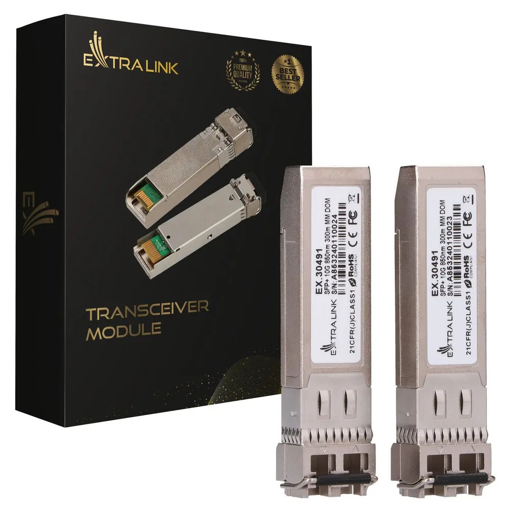 Moduł SFP+ Extralink SFP+ 10G 2-pack 10Gbps 850nm 300m multi mode